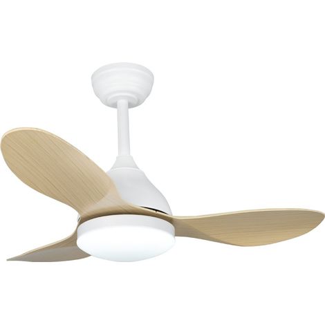 Ventilador de techo LED Stel Mini CCT Dim (24W) Madera (1/5)