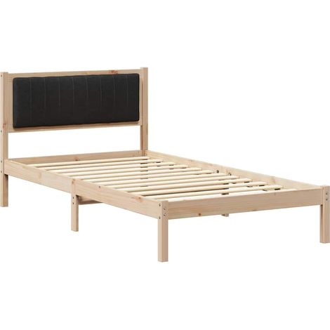 Maison Exclusive - Estructura de Cama con Cabecera Tapizada Negro