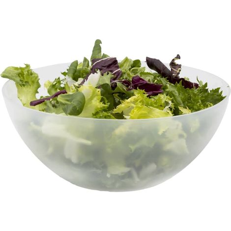 2 Insalatiere in Plastica Satinata per Insalata e Verdure, Diametro 26 cm e capacità 3,5 Litri - Ciotola Riutilizzabile per alimenti da portata (1/5)