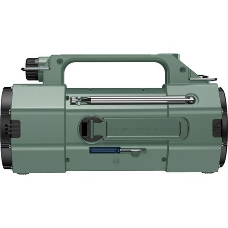 Ortviai Radio d'urgence solaire et manivelle HRD-908, récepteur multi-bandes FM/AM/SW/VHF/WB, lampe LED et alarme SOS