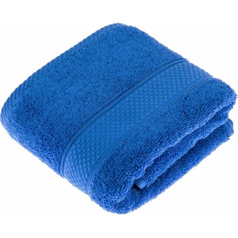 HOMESCAPES Turkish Cotton Royal Blue Hand Towel