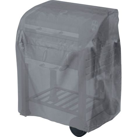 Tepro Abdeckhaube Schutzhülle Abdeckung für Grillwagen Holzkohlengrill anthrazit (1/2)