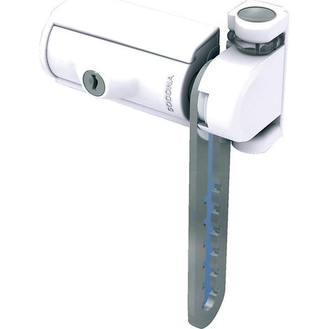 Verrou entrebailleur type Block'air en s'entrouvrant sur n°6880 coloris blanc - SOCONA
