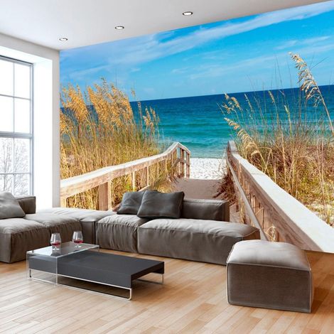 Papier peint l'été au bord de la mer - 150 x 105 cm (1/4)
