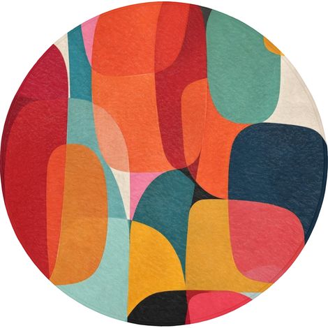 TAPPETINO DA BAGNO Forme - Colorate - Astratte - Aerei 70x70 cm