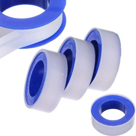 Irovami Ruban d'étanchéité en PTFE, ruban épais en matière première, ruban d'étanchéité huileux pour chambre à air, longueur 10 mètres largeur 12 mm épaisseur 0,075 mm (1/5)