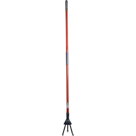 Haushalt SG003 H Cultivateur - alliage métallique 3 pointes - manche en fibre de verre avec poignée caoutchoutée, rouge (000051310967) (1/4)