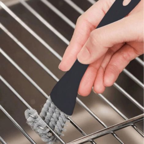 3 pièces Brosse de nettoyage pour grille BBQ - Brosse de nettoyage pour barbecue multifonctionnelle - Brosse de nettoyage pour les interstices (1/4)