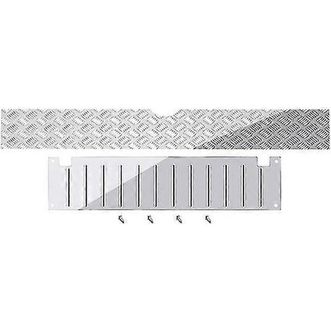 Plaque décorative antidérapante pour coffre arrière métallique C14, pièces de rechange pour voiture RC 1/16, couleur argent. (1/5)