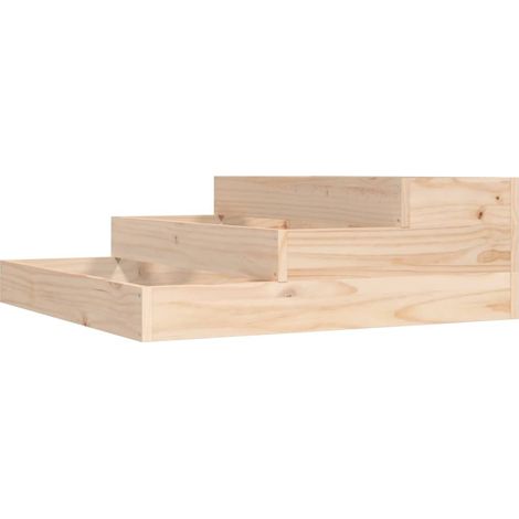 Maison Exclusive - Jardinera de madera maciza de pino 78x78x27 cm (1/5)