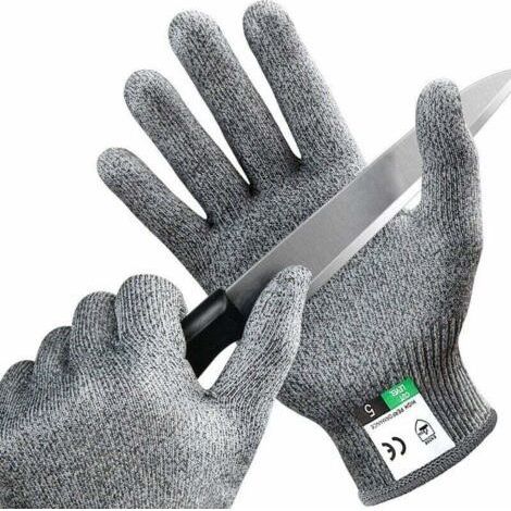 Pair of Anti-Cut Gloves Size M Kitchen Glove with Level 5 Protection, EN 388 Standard - Best Protection Against Everyday Cuts Knife Kitchens, Gardening, DIY (1/3)