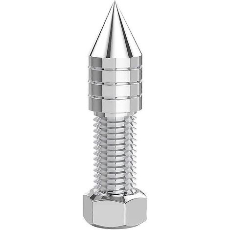 pointe de haut-parleur en acier inoxydable pour amplificateur audio Hi-Fi et caisson de basses, pied conique à hauteur réglable M8 (1/5)