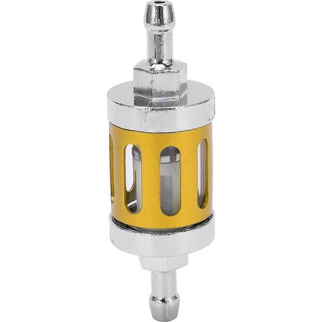 Kraftstofffilterelement aus Aluminiumlegierung, Abdeckung aus Glas, Ersatzteil für Autos, ATVs, SUVs, Motorräder und Pitbikes