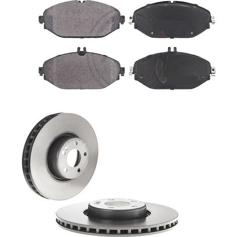 KIT FRENI ANTERIORI compatibile con MERCEDES-BENZ CLASSE E T-MODEL (S213) - DISCHI + PASTIGLIE OEM: P 50 124 , P 50 120 / 25758 Z , 25759 Z /SOSTITUZIONE DIRETTA/BASSA POLVERE/SILENZIOSO