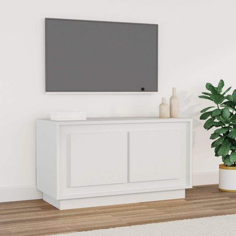 vidaXL TV Cabinet White 80x35x45 cm Engineered Wood (1/5)