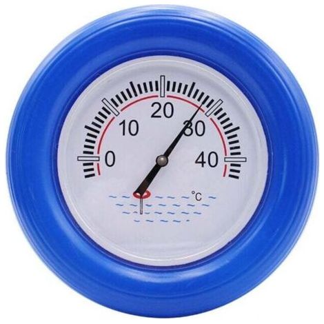 BARKBUSTERS Anneau de Sauvetage Thermomètre Bleu,Thermomètre de piscine avec anneau flottant bleu (1/2)