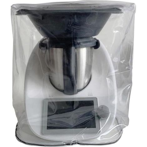 1 housse de protection transparente anti-poussière et anti-fumée, compatible avec les robots de cuisine Thermomix TM5/TM6 (avec cuiseur vapeur) (1/5)