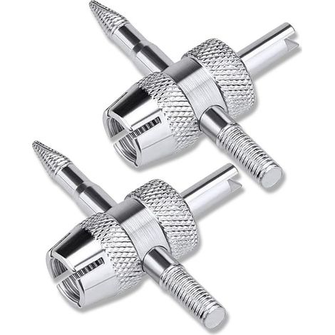 Outil multifonction 4 en 1 pour valves de pneus, outil de réparation de valves de pneus de voiture, lot de 2 pièces (1/5)