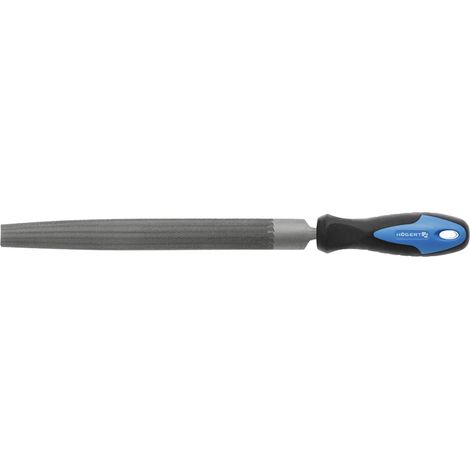 Lima semirredonda Hogert 200 mm, herramienta de limado versátil para metal y madera, mango ergonómico, acero duradero, acabado profesional