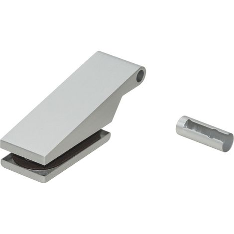 DORMA-Glas Bandoberteil mit Hülse Studio Classic 10.021, silber eloxiert (1/3)