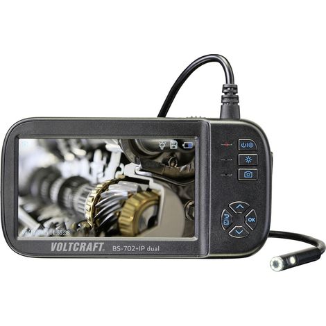 VOLTCRAFT BS-702SE+IP dual lens (2 Kameras) Endoskop Sonden-Ø: 8 mm Sonden-Länge: 5 m