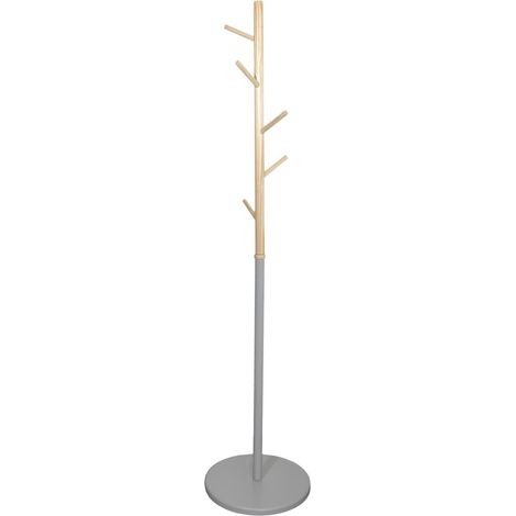 Portemanteau miko gris 40x173x40 cm