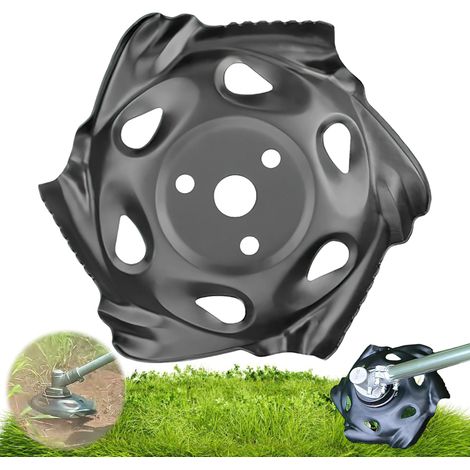 Jättablett, Darryy Rasentrimmerkopf, universeller Kantentrimmerkopf, Unkrautjätkopf aus Stahl, 25,4 x 235 mm, Trimmkopf für Freischneider, Zubehör für Freischneider