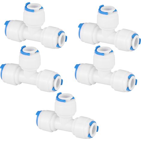 Raccord de tuyau PE pour purificateur d'eau (702T G1/4 T T 5 pièces) (1/4)