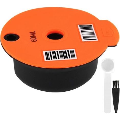 Filtre à café,60ml Réutilisable PP Café Capsule Pod avec Slicone Couvercle pour Bosch Tassimo Machine, Faire Votre Café Préféré-Ywey (1/5)