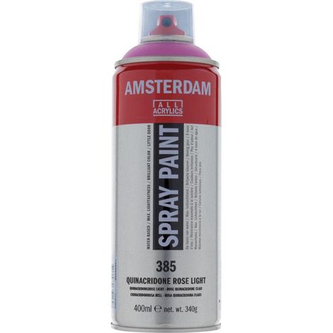 Bombe de peinture Amsterdam 400 ml rose quinacridone clair (1/3)