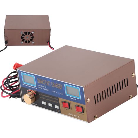 400-W-Lithium-Batterieladegerät für 12-V- und 24-V-Kfz-Batterien mit intelligenter Impulsreparaturfunktion, Netzteil MF-3S, AC250V, EU-Stecker (1/5)