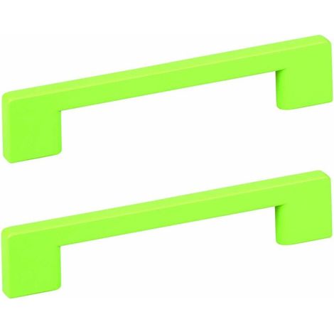 Poignée En Plastique À Visser - Entraxe 96mm - Pour Chambre Enfant Tiroir Armoire Commode - Lot De 2 (1/3)
