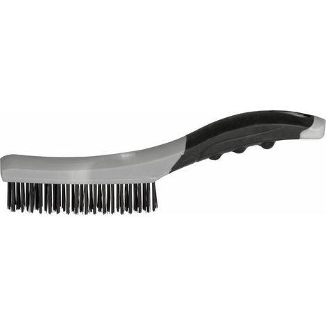 Spazzola in Acciaio 4 Ranghi con Manico Soft Grip Maurer