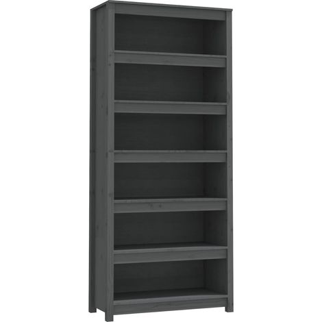 Maison Exclusive - Bibliothèque Gris 80x35x183 cm Bois de pin massif