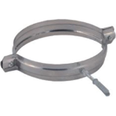 COLLARE REGGITUBO IN ACCIAIO INOX AISI 304 MONOPARETE SPESSORE MM.0,5- - ø mm.250 - 2 pezzi