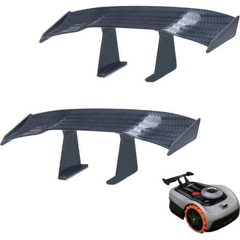 Lot de 2 ailerons arrière autocollants pour M500 Plus, G1, etc. Accessoires pour robot tondeuse (noir) (1/5)