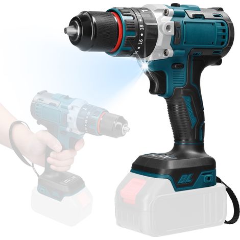 13mm Rechargeable Brushless Motor Electric Impact Drill Cordless Electric Screwdriver Multifunctional Electric Drill Handheld Electric Screwdriver Electric Power Tools