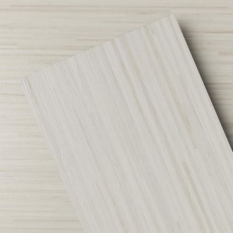 Revêtement de sol en vinyle autocollant, carreaux de sol à coller 2,0 mm d'épaisseur, imperméables pour salon, chambre, salle de bain, cuisine (2,51 m², bambou lavé blanc) (1/5)