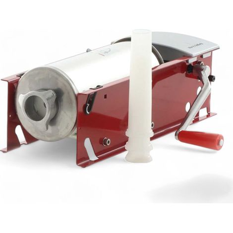 insaccatrice manuale acciaio inox doppia velocità pistone silicone valvola sfiato imbuti alimentare antiusura - 5 kg