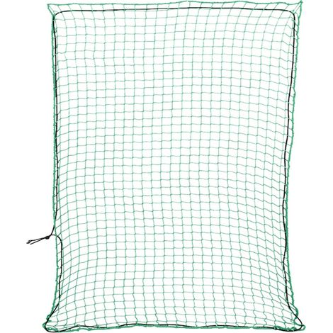 Anhängernetz mit Gummiseil Grün 3x2,5 m PP