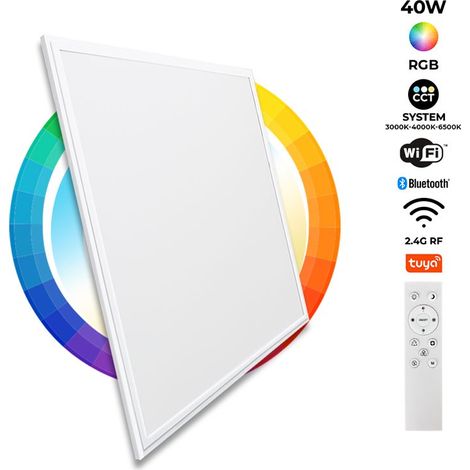 Panel LED WIFI SMART RGB / RGBW + CCT - 60x60 Cm - 40W (1/5)