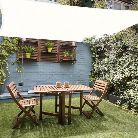 Schattiernetz Rechteckig 2 x 3 m, atmungsaktives HDPE Gewebe (185 g/m²), rechteckiges Schattiernetz 3 x 2 m mit UV Schutz für Terrasse, Garten, B (1/4)