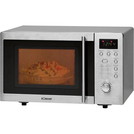 Bomann MWG 2211 U CB Micro-ondes argent 800 W fonction grill, encastrable