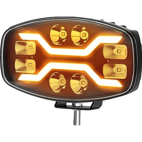 Faro LED para conducción, 120 W de brillo, múltiples opciones de haz, 1 luz de bienvenida. (1/2)