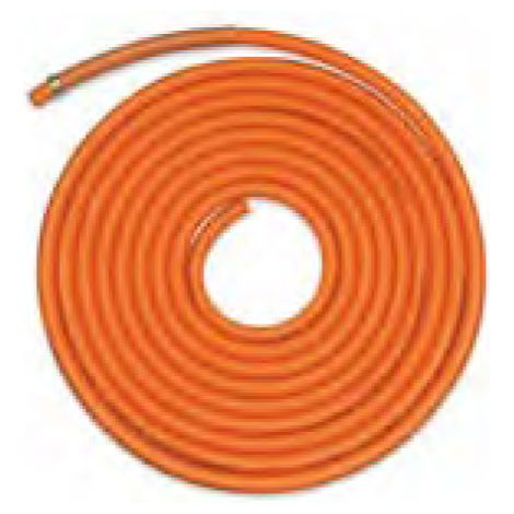 Tubo in gomma 8x15mm arancio per cannello asfaltista a ml