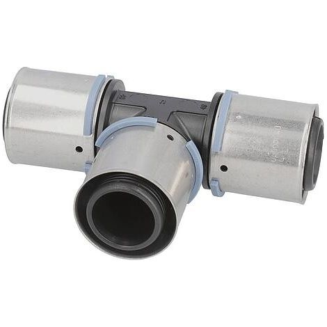 Pièce en T composite S-Sertir Uponor PPSU Ø75mm-Ø75mm-Ø75mm (1/3)