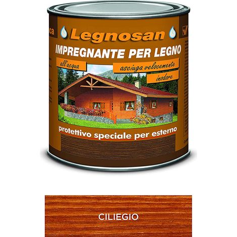Impregnante all'Acqua per Legno Esterno Legnosan 2,5 Lt VELECA - Ciliegio (1/4)