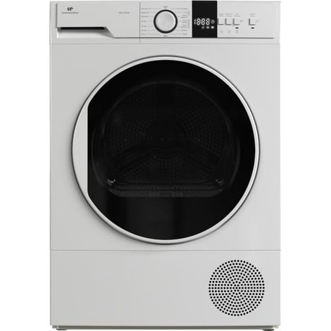Continental Edison – Sèche-linge pompe à chaleur 12 kg CESL12PCW – Classe E – 60 cm – Séchage rapide et doux – Design blanc épuré (1/5)