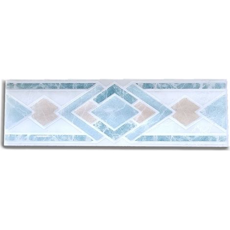 Listello in ceramica Rombo Verde 6x20 cm (1/2)