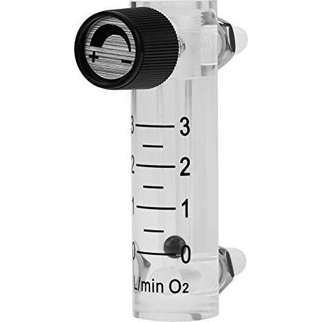 Durchflussmesser 0–3 l/min, LZQ-2 Gasregler-Luftdurchflussmesser mit Sensoren und Steuerventil für Sauerstoff/Luft/Gas (1/5)